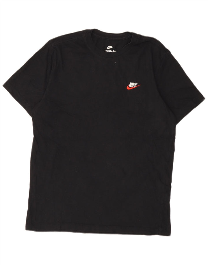 T-shirt męski Nike, średni czarny, bawełniany