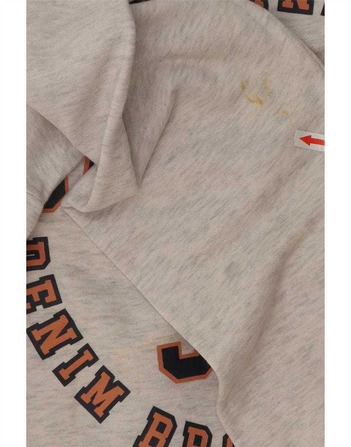 Męska bluza z grafiką Jack & Jones XL, szara, nakrapiana bawełna