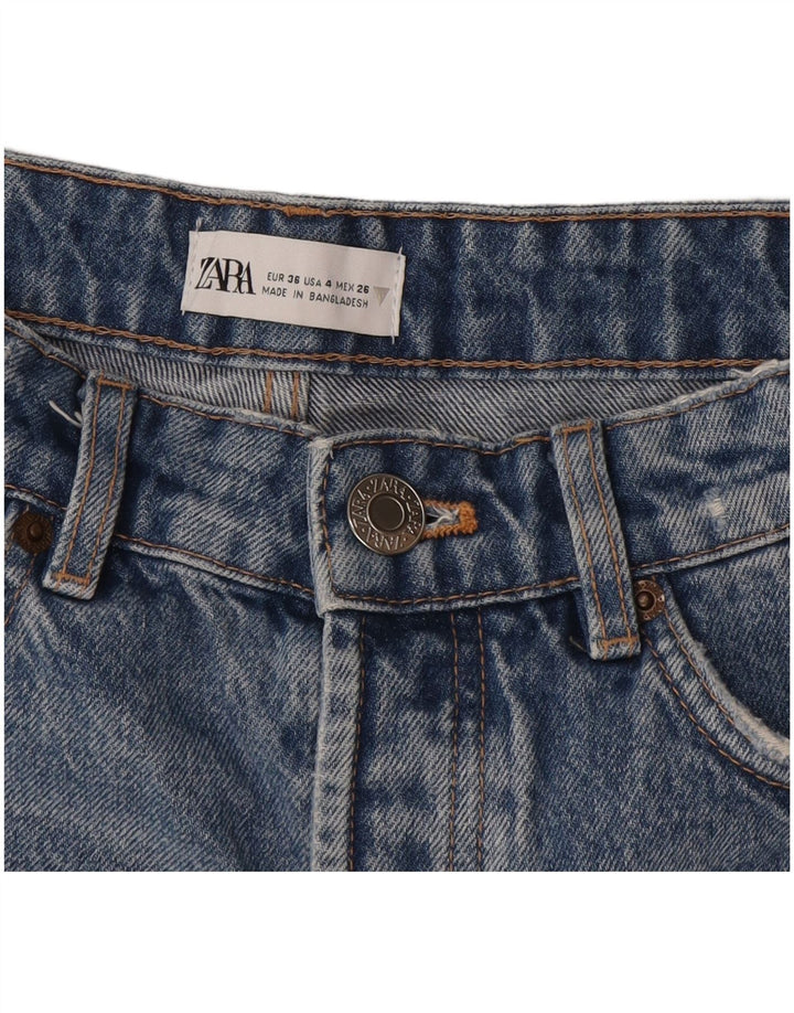 Damskie spodenki jeansowe Zara EU 36 XS W26 Niebieskie