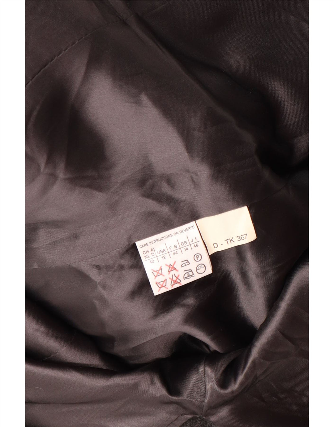 MARELLA Damski płaszcz dwurzędowy UK 14, duży, szary, z dziewiczej wełny