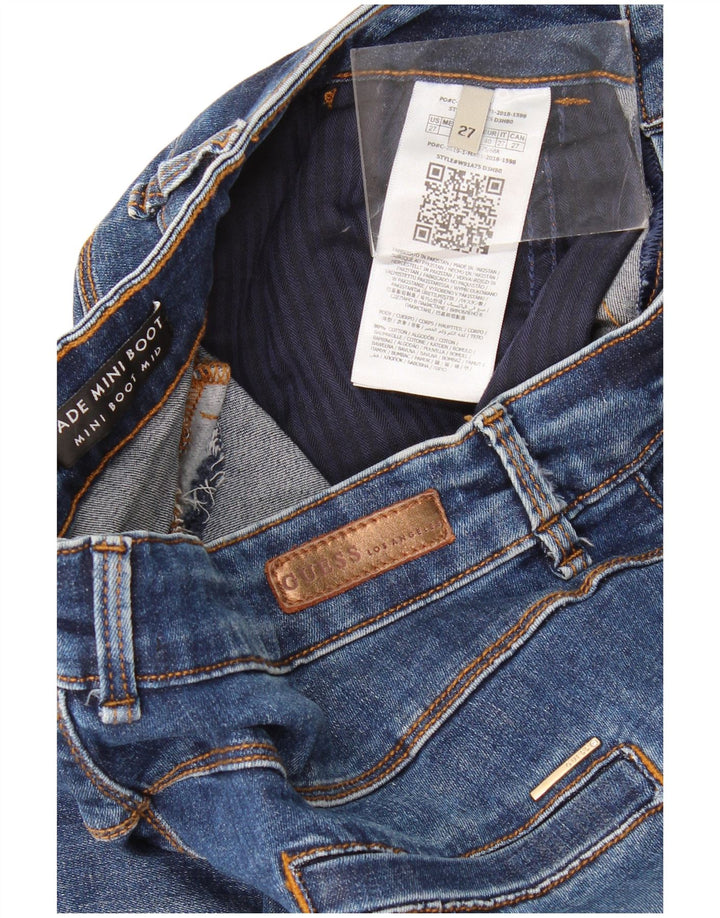 Jeansy damskie Guess Jade Mid Rise Bootcut W27 L32 Niebieskie bawełniane