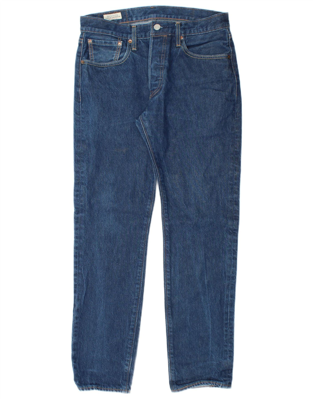 Męskie jeansy LEVI'S 501 Straight W32 L29 Niebieskie bawełniane