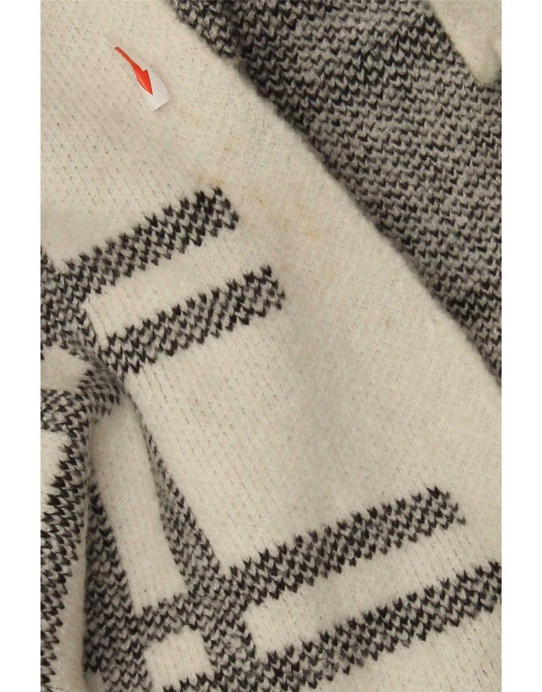 Sweter damski Marks & Spencer Longline Cardigan UK 16, duża, biała krata