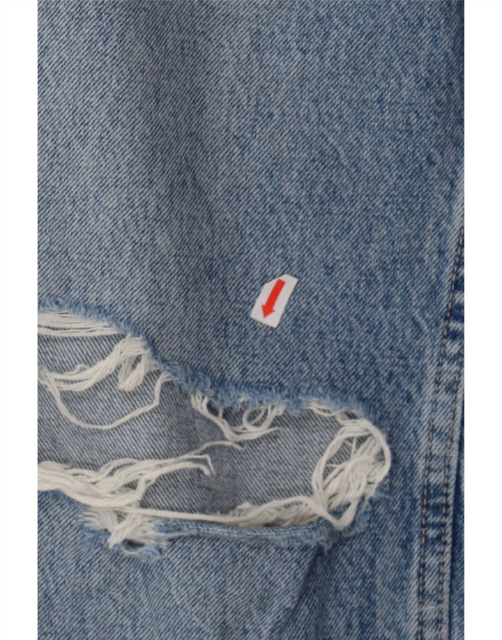 ZARA Womens Distressed Tapered Jeans US 6 Medium W28 L28 Blue Cotton Vintage Zara and Second-Hand Zara from Messina Hembry 