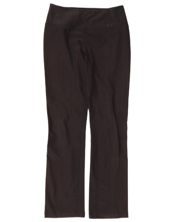 Damskie legginsy Nike Dri Fit UK 10, małe, czarne, poliestrowe