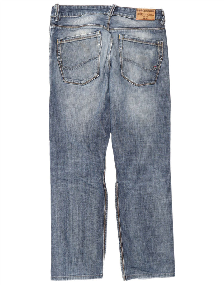 Męskie proste dżinsy Tommy Hilfiger W34 L32 niebieskie