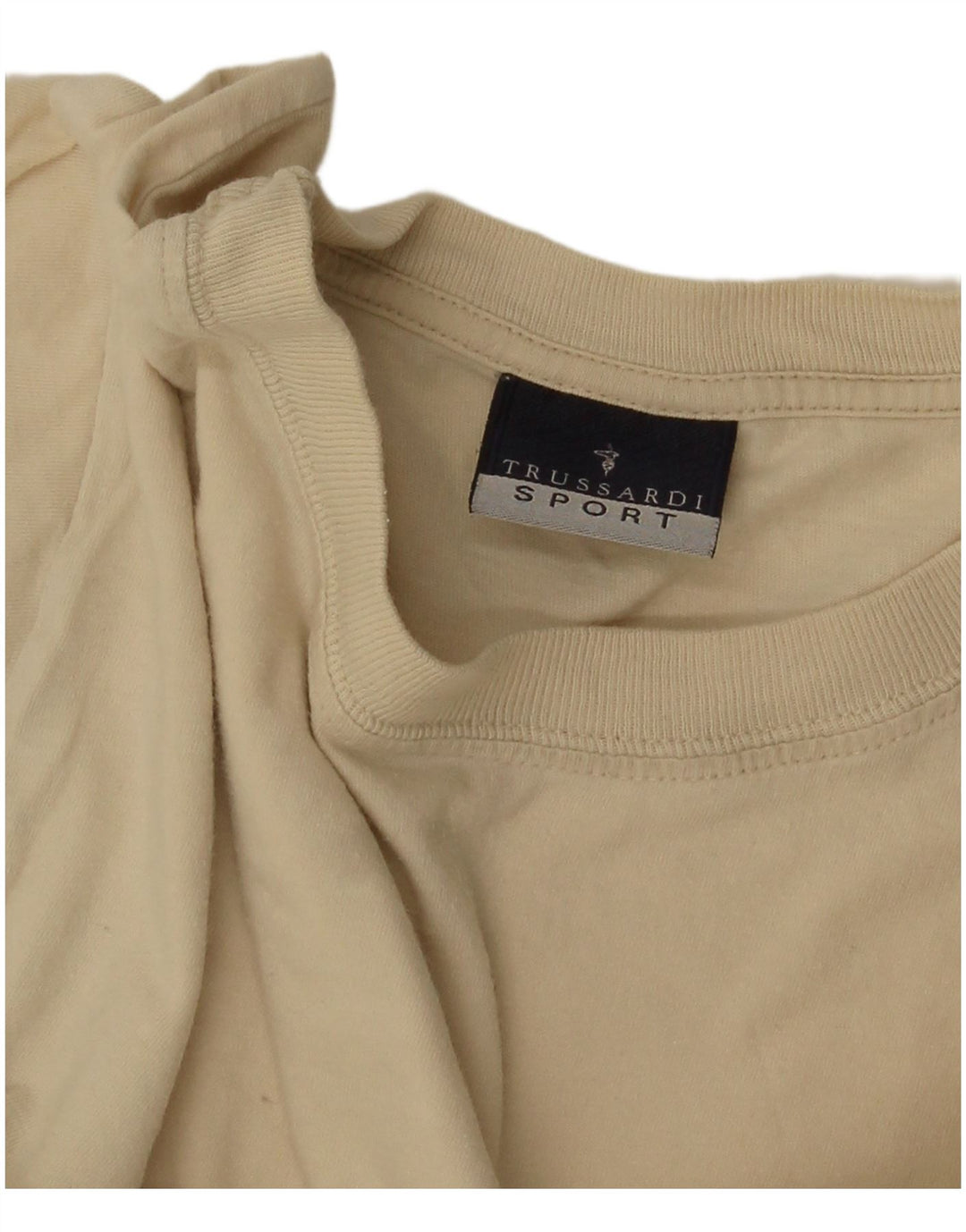 T-shirt męski Trussardi Top, średnio beżowy, bawełniany