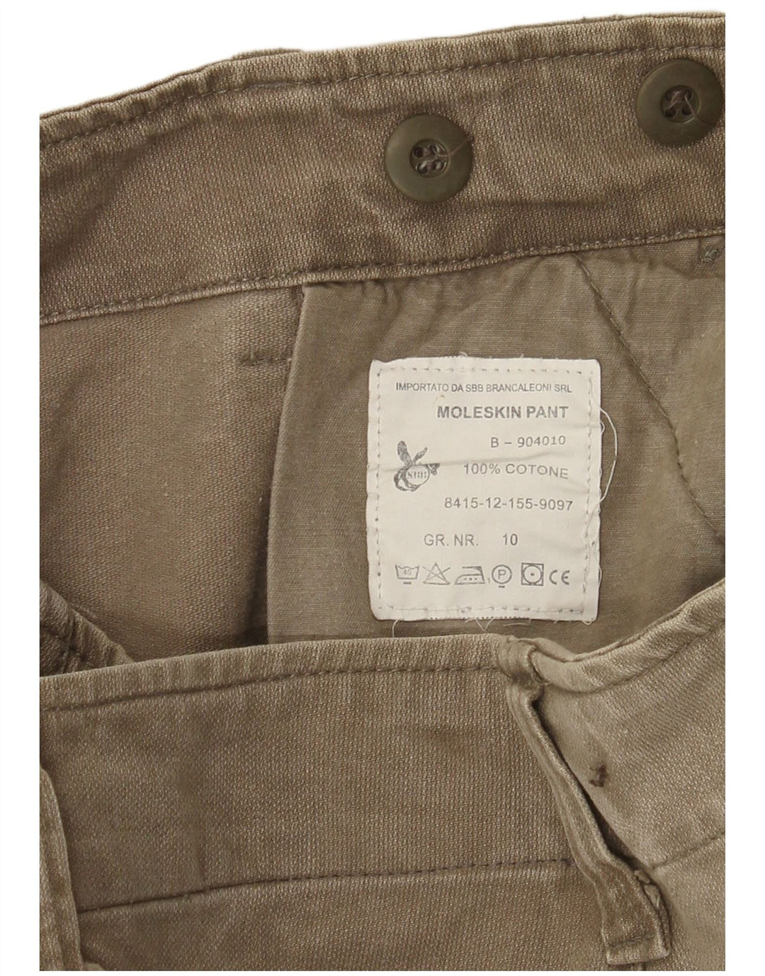 Męskie spodenki cargo w stylu vintage W36, duże, bawełniane w kolorze khaki