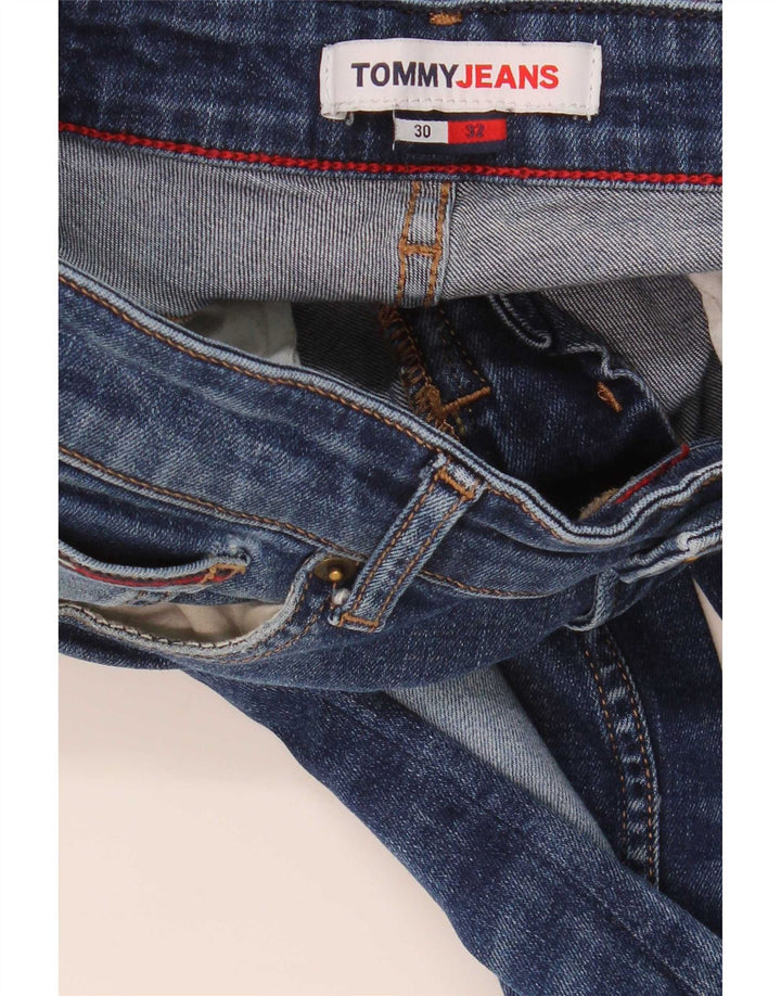Męskie jeansy slim fit Tommy Hilfiger W30 L32 granatowe