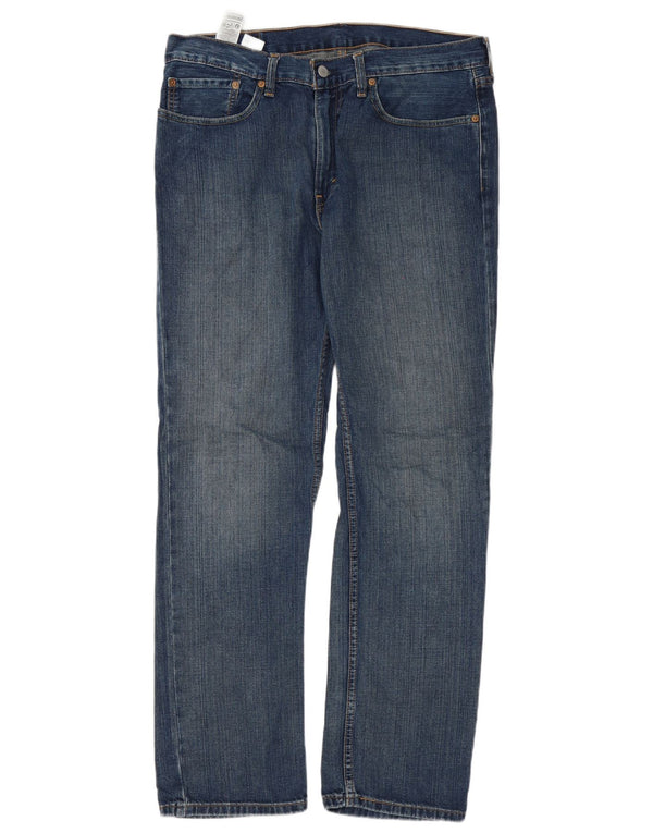 Męskie jeansy Levi's 514 Straight W34 L32 Niebieskie bawełniane