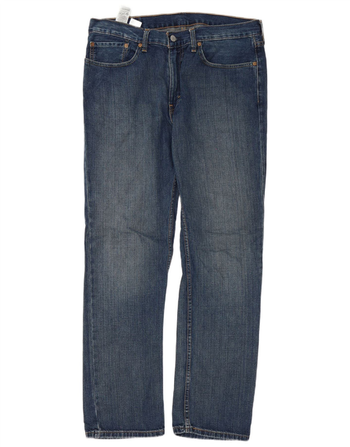 Męskie jeansy Levi's 514 Straight W34 L32 Niebieskie bawełniane