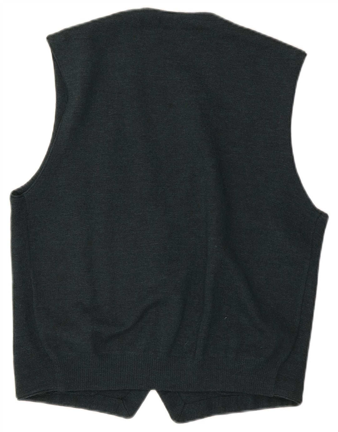 Vintage męska kamizelka z dzianiny, średnia zielona wełna
