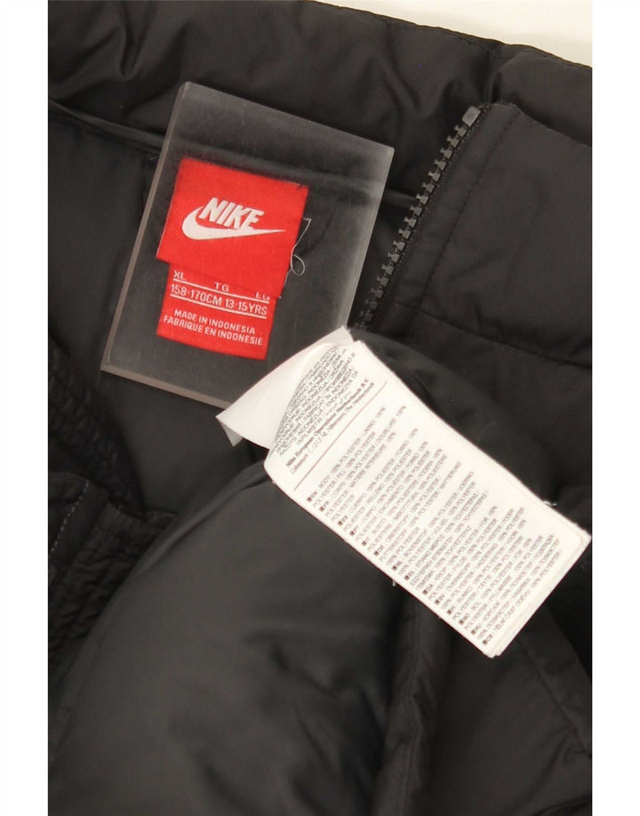 Chłopięca wyściełana kamizelka Nike 13-14 lat XL, czarny poliester