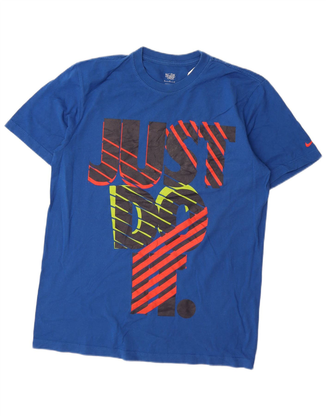 Męski T-shirt z grafiką Nike, średni niebieski, bawełniany