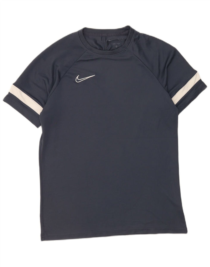 Męski T-shirt Nike Dri Fit, duży, granatowy, kolorowy poliester