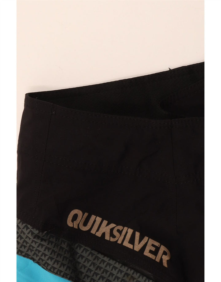 Męskie spodenki kąpielowe Quiksilver, duże, czarne, z blokami kolorów
