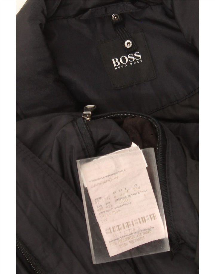Płaszcz męski Hugo Boss IT 50, duży, czarny poliamid