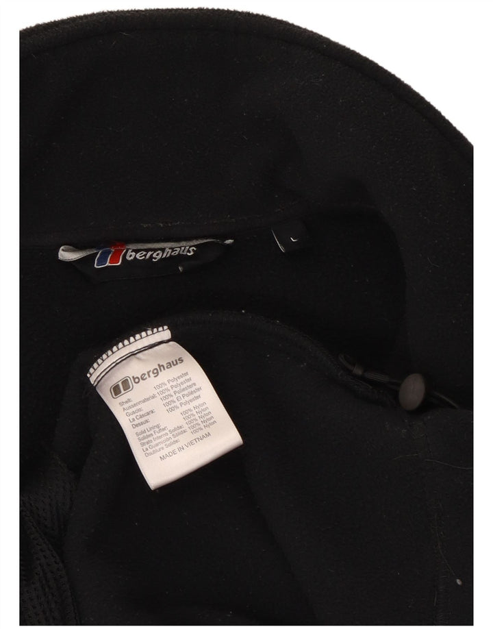 Męska kurtka polarowa Berghaus UK 40, duża, czarna, poliestrowa