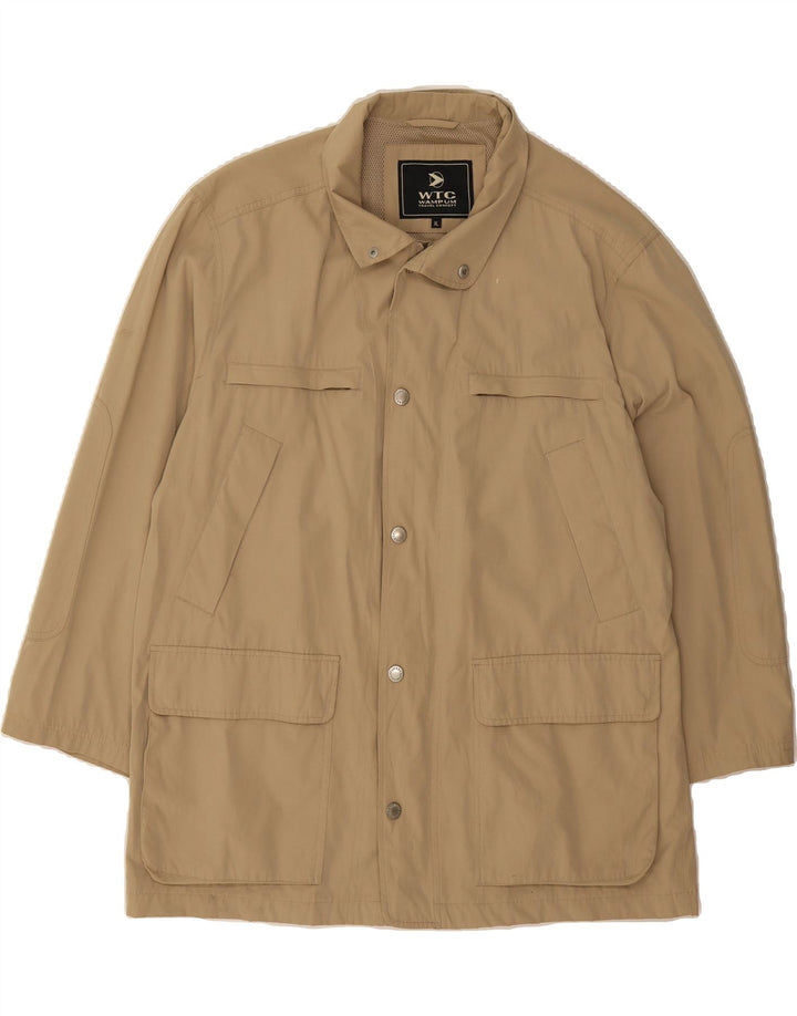 WAMPUM Mens Utility Jacket UK 42 XL Beige Cotton Vintage Wampum and Second-Hand Wampum from Messina Hembry 