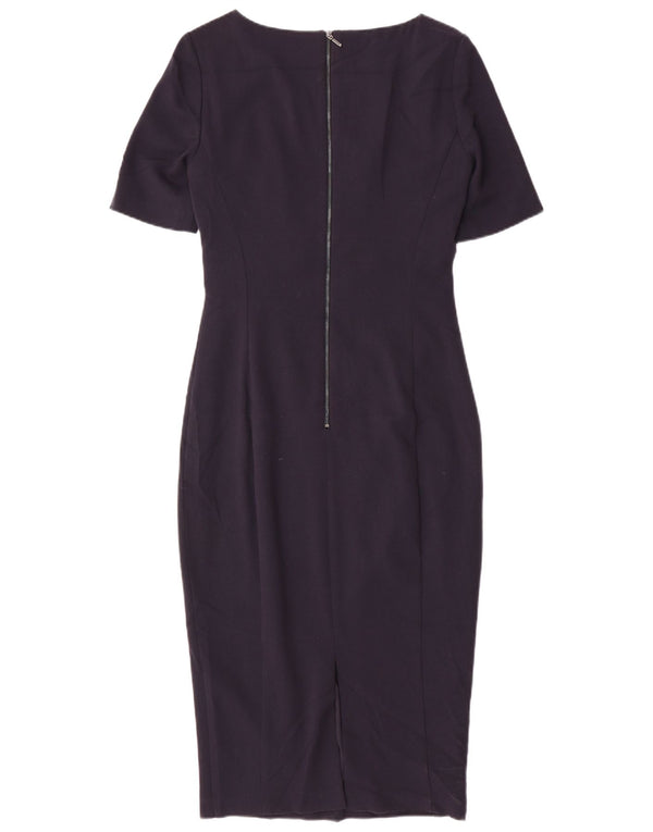 Marks & Spencer Damska obcisła sukienka UK 10, mała, granatowa, poliester