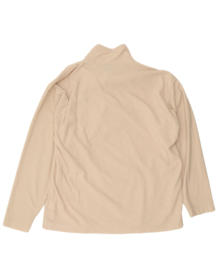 Męski sweter polarowy Kappa z zamkiem błyskawicznym 2XL, beżowy poliester