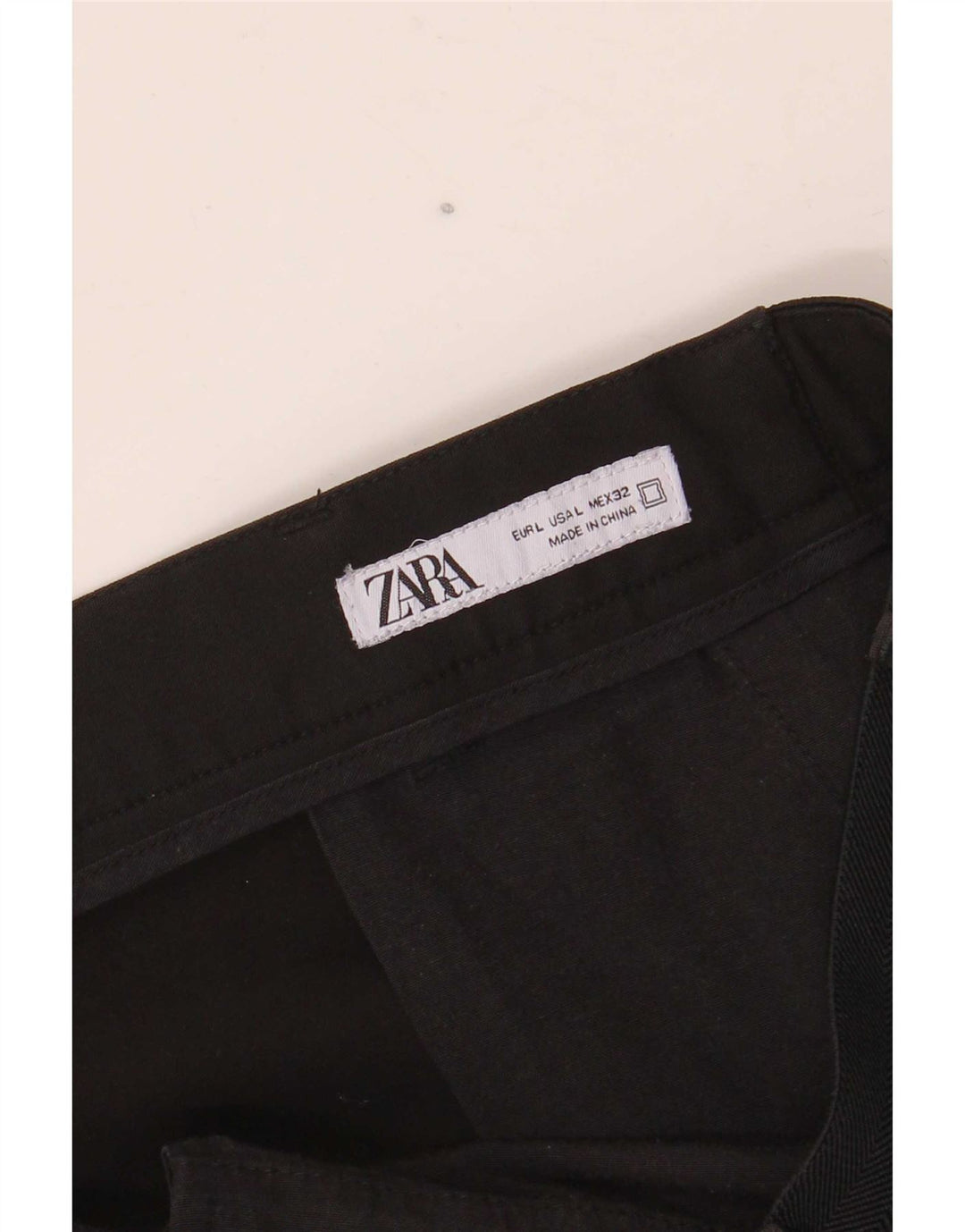 Męskie spodnie typu slim chino Zara, duże, W32 L27, czarne