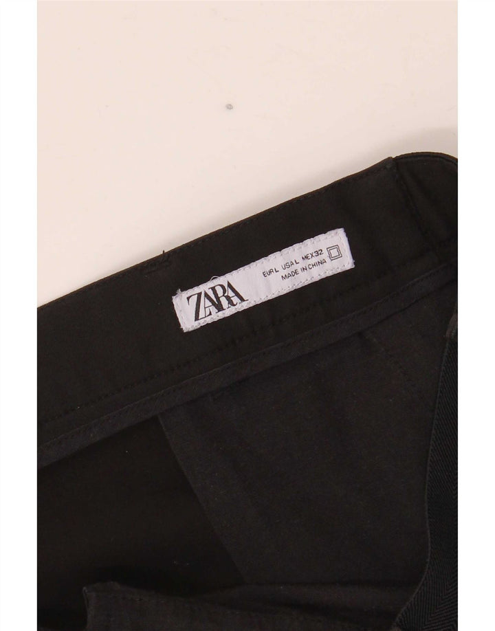 Męskie spodnie typu slim chino Zara, duże, W32 L27, czarne