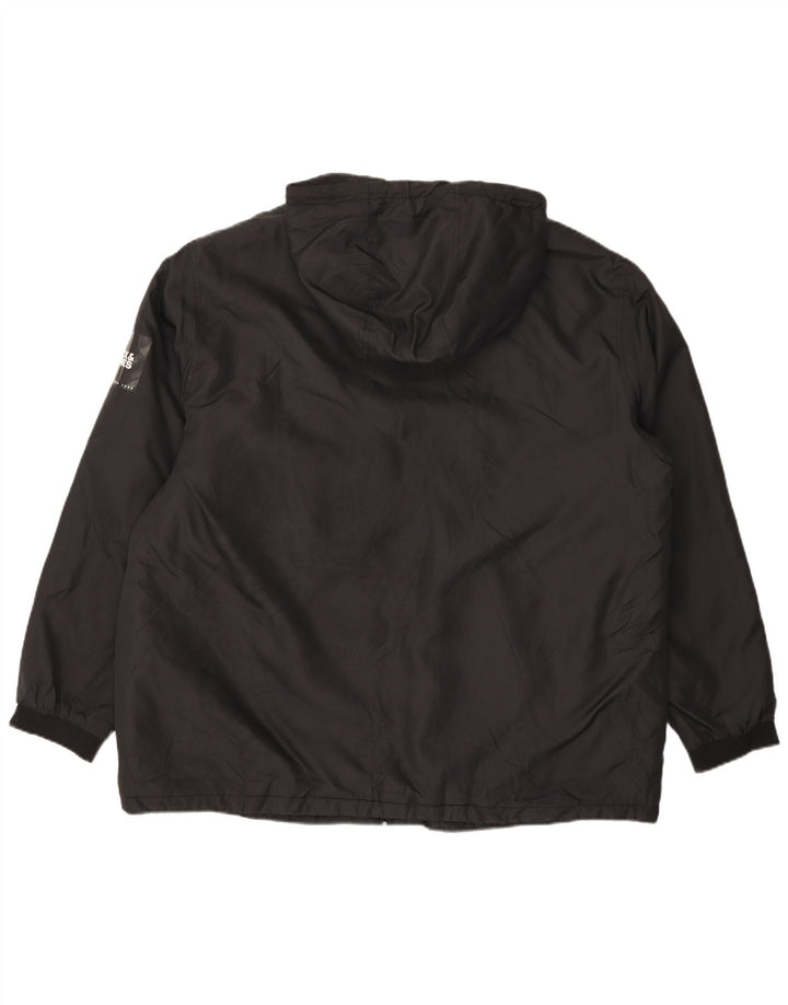 Męska kurtka wiatrówka z kapturem Jack & Jones UK 42 XL, czarny poliester