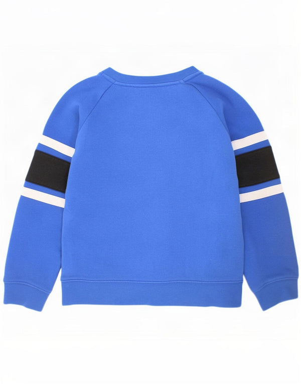 Chłopięca bluza dresowa Nike z grafiką, 6-7 lat, duża, niebieska, bawełniana z blokami kolorów