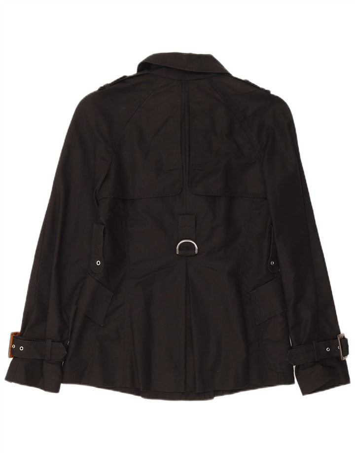 Damski trencz Zara UK 10 Small, czarny, bawełniany