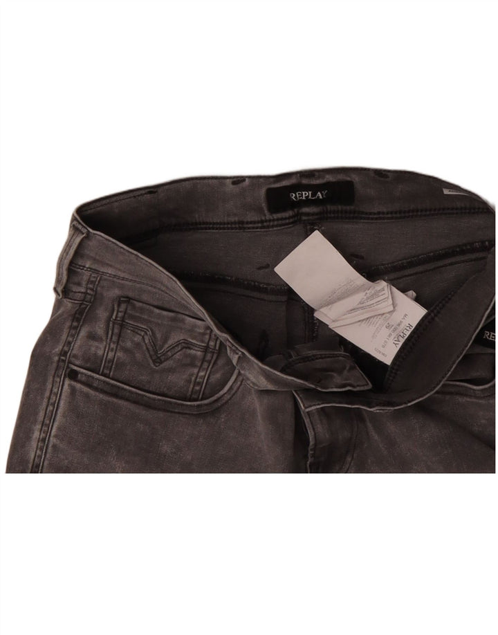 Męskie spodenki jeansowe REPLAY Anbass W29 Średnioszare, bawełniane