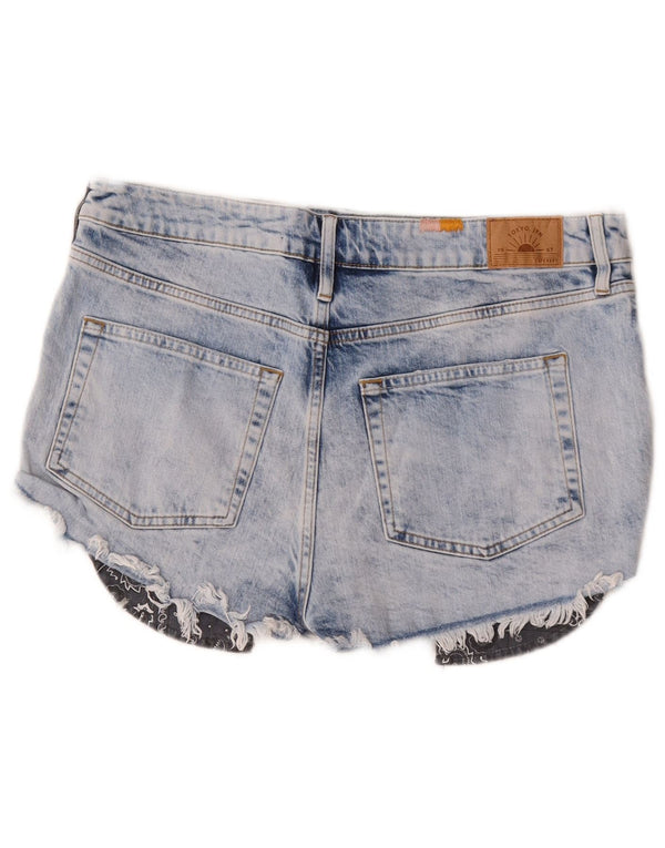 Damskie spodnie jeansowe Superdry w trudnej sytuacji W32, duże, niebieskie, bawełniane