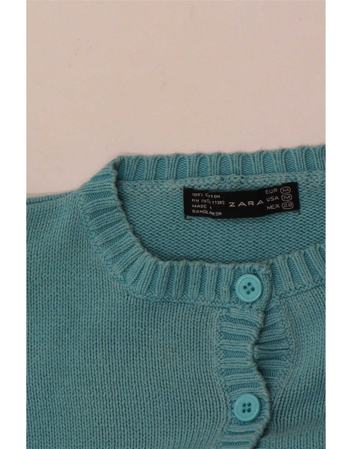 Sweter damski Zara, UK 12, średni niebieski, bawełniany