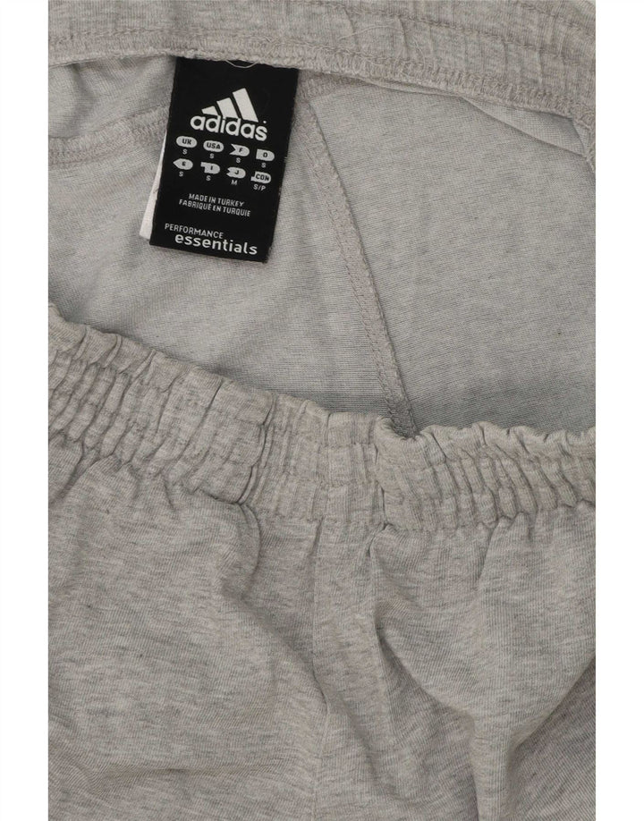 Męskie spodenki sportowe Adidas Climalite, małe, szare, bawełniane
