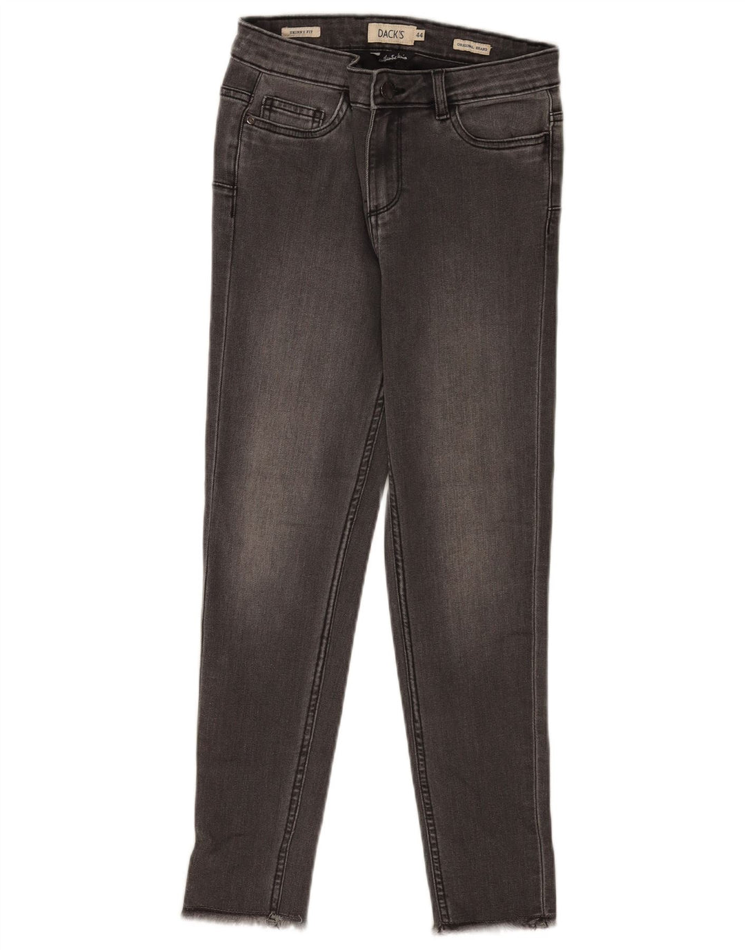 Damskie jeansy Crop Skinny firmy Dack IT 44 Medium W28 L25 Szare