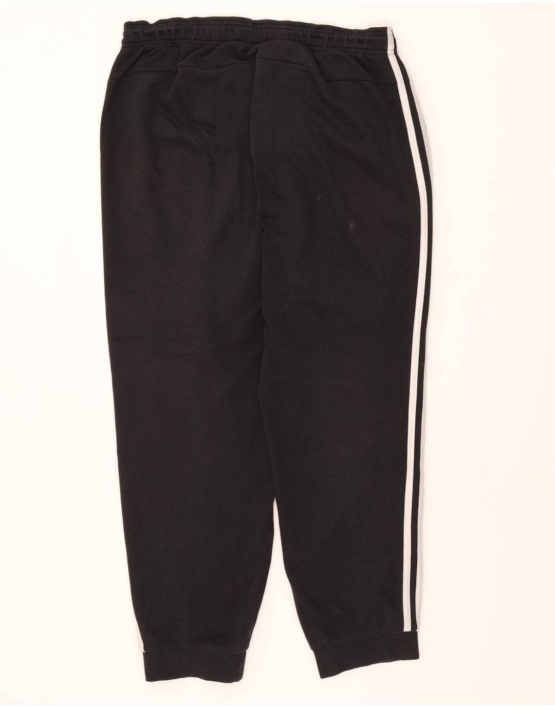 ADIDAS Mens Tracksuit Trousers Joggers Large  Black Polyester Vintage Adidas and Second-Hand Adidas from Messina Hembry 