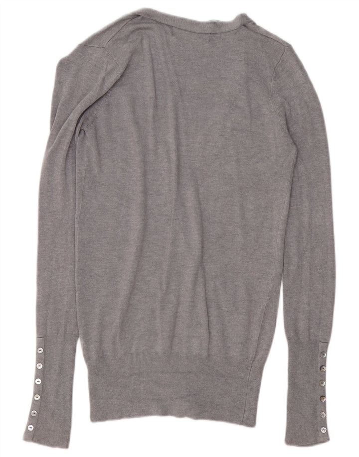 Sweter damski ZARA Cardigan UK 10 Small Szary Rayon