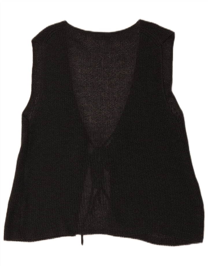 Damski sweter rozpinany Massimo Dutti bez rękawów UK 14, średni szary