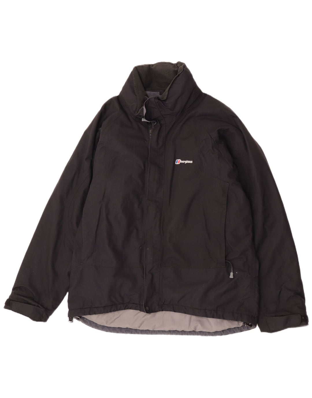 Męska kurtka przeciwdeszczowa z kapturem Berghaus UK 38 Średni czarny nylon