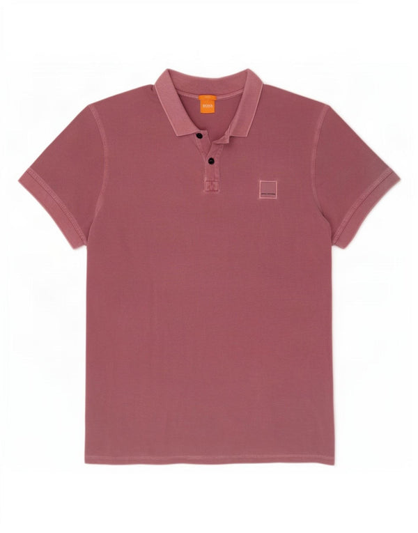 Męska koszulka polo Slim Fit Hugo Boss 3XL, czerwona bawełna