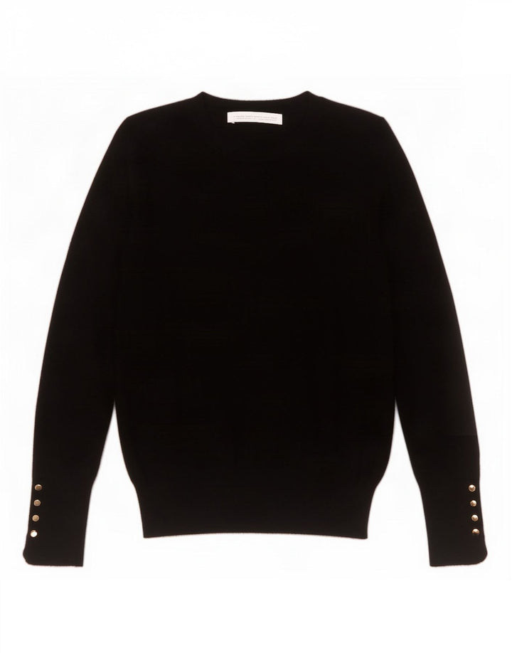 Sweter damski Zara z dekoltem w łódkę UK 8, mały, czarny