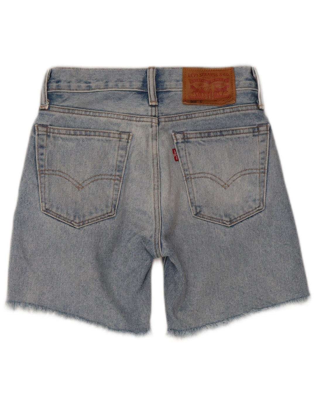Chłopięce spodenki jeansowe Levi's 505 w trudnej sytuacji 5-6 lat W23 Niebieska bawełna
