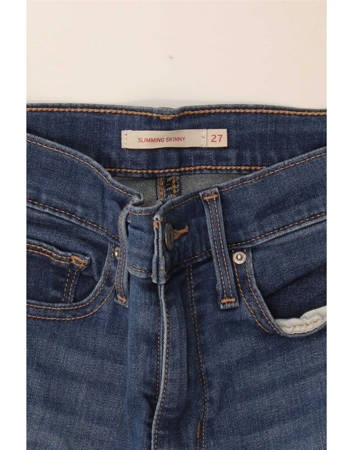 Damskie jeansy wyszczuplające Levi's W27 L29 niebieskie