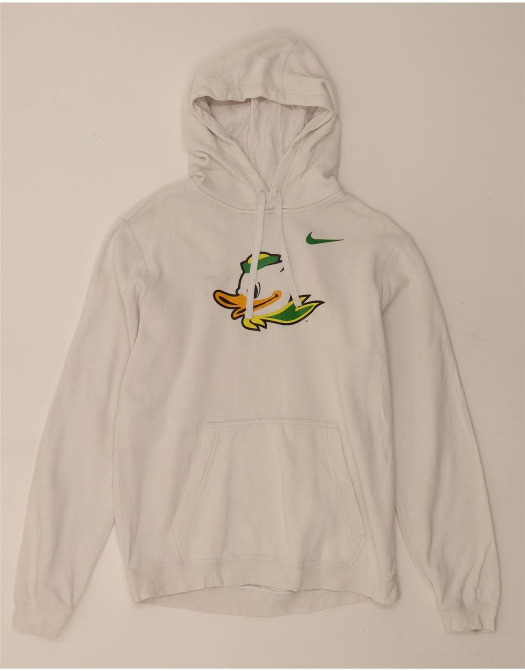 Męska bluza z kapturem Nike z grafiką, średnia biała bawełna