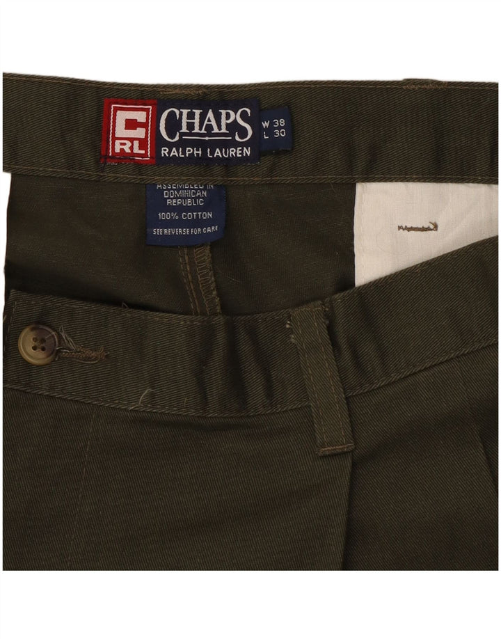 Męskie spodnie chino CHAPS RALPH LAUREN W38 L30, bawełna khaki