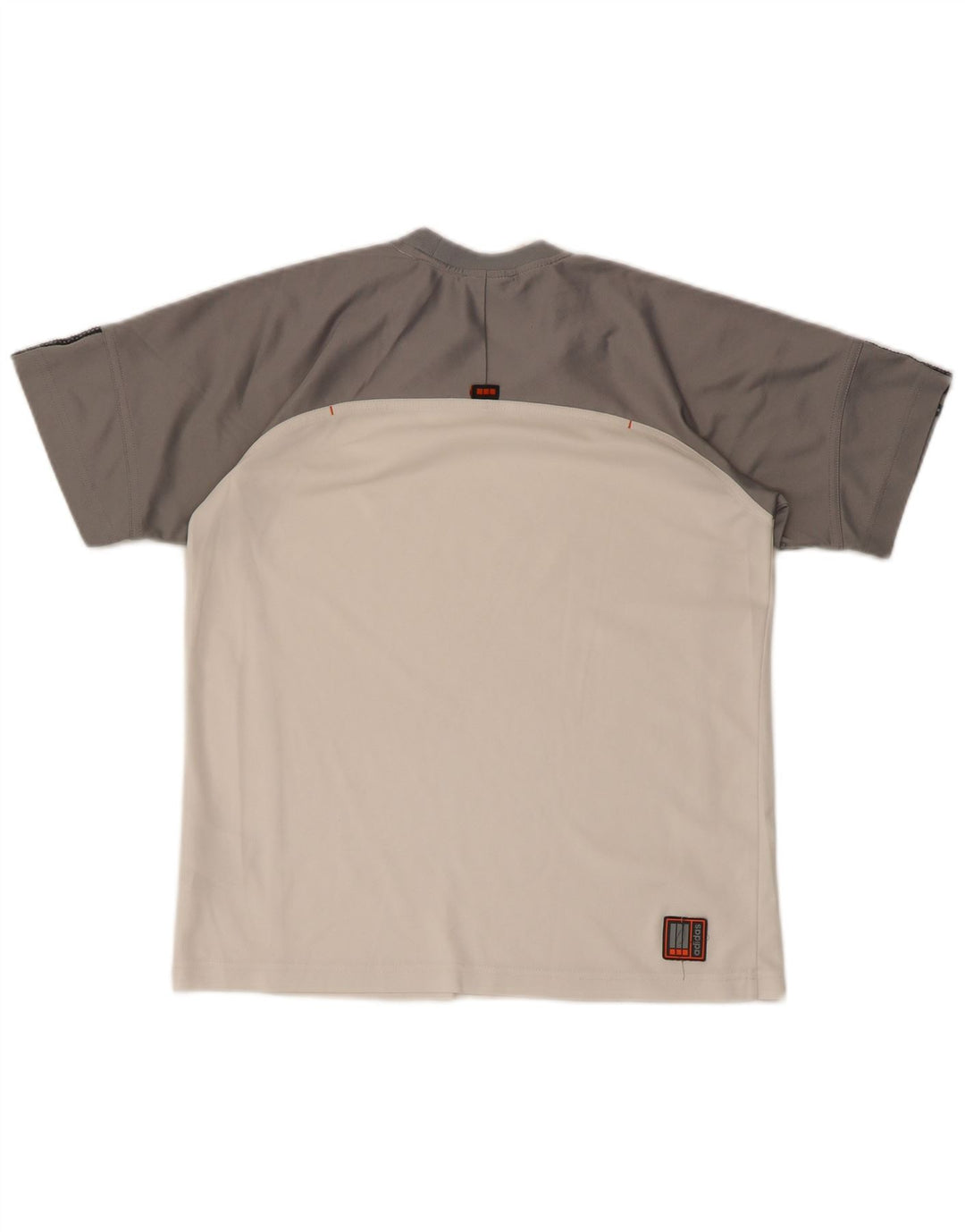 T-shirt chłopięcy ADIDAS 13-14 lat, biały poliester z blokami kolorów