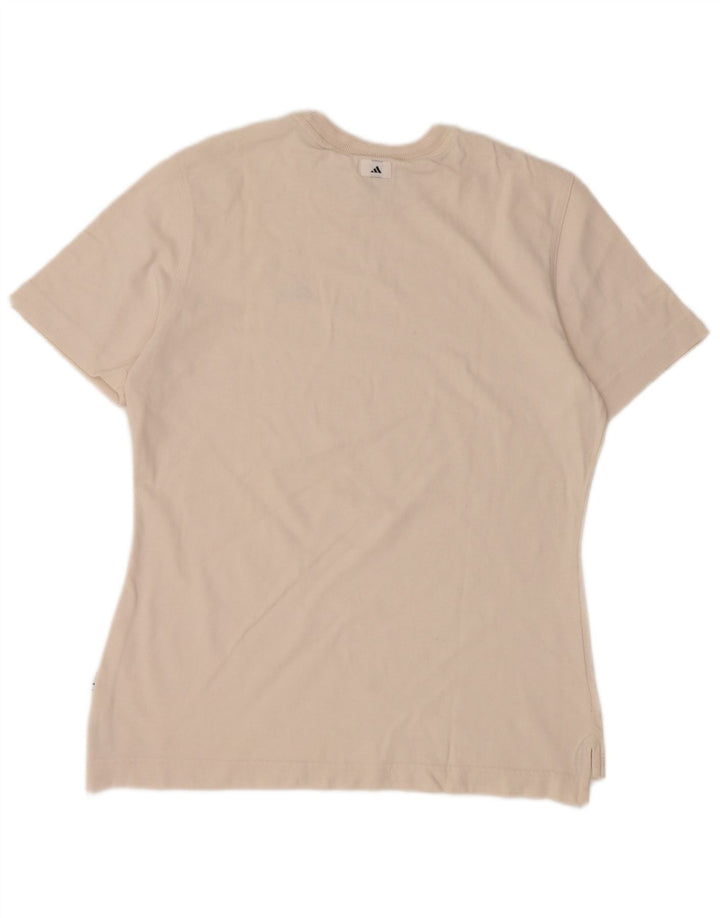Damska koszulka Adidas Top UK 12 Medium Off White Cotton