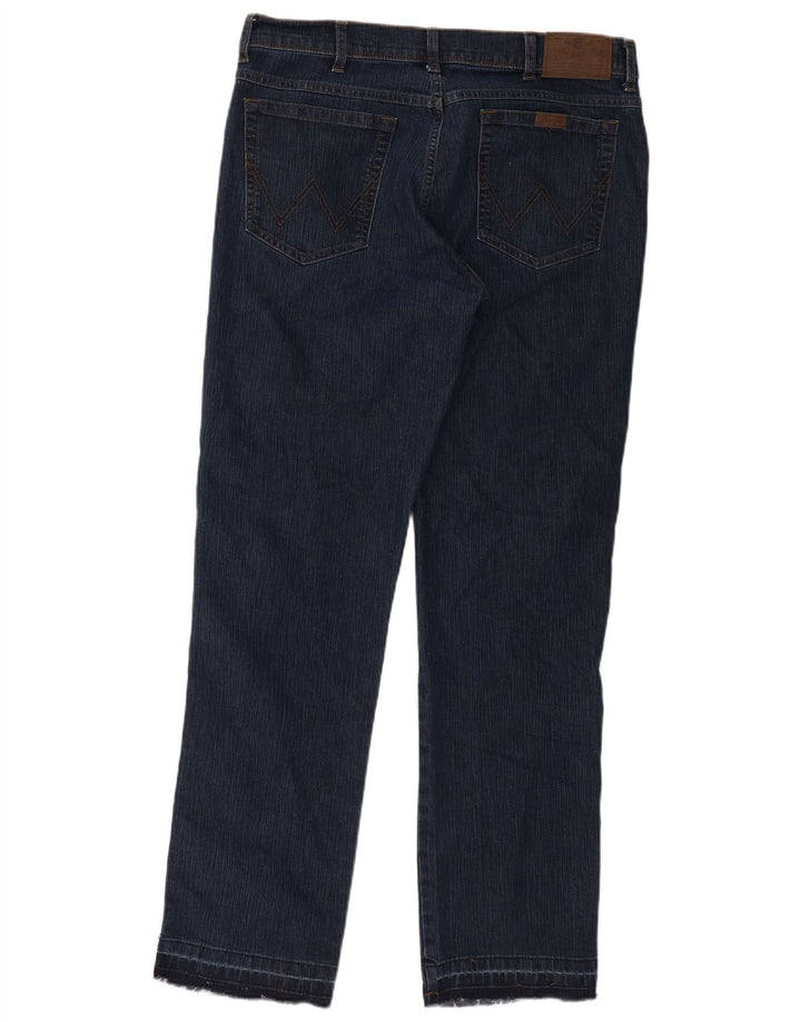 Męskie jeansy Wrangler o prostym kroju W36 L32, niebieskie, bawełniane