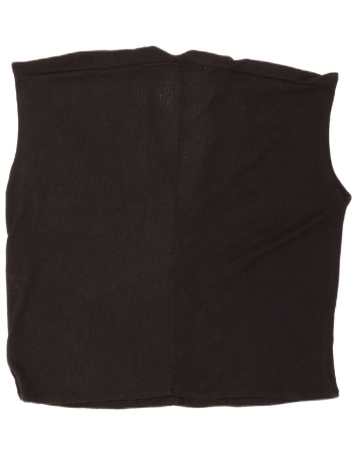 Damski podkoszulek oversize z kamizelką Zara UK 10 Small, czarna wiskoza