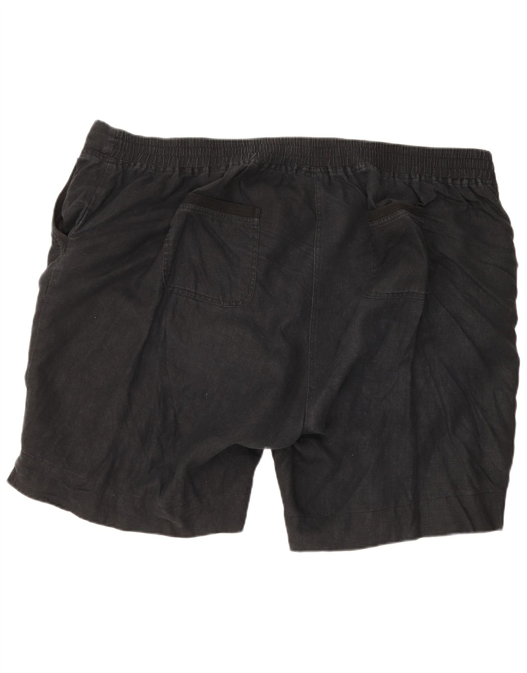 Marks & Spencer Męskie spodenki Chino W52 5XL Czarne lniane